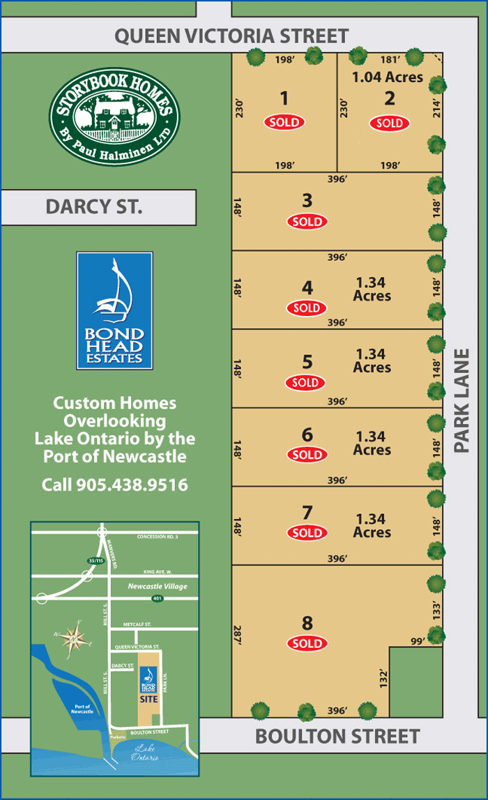 Bond Head Estate siteplan